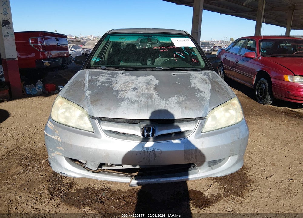 2005 HONDA CIVIC LX VIN: 2HGES16505H622496