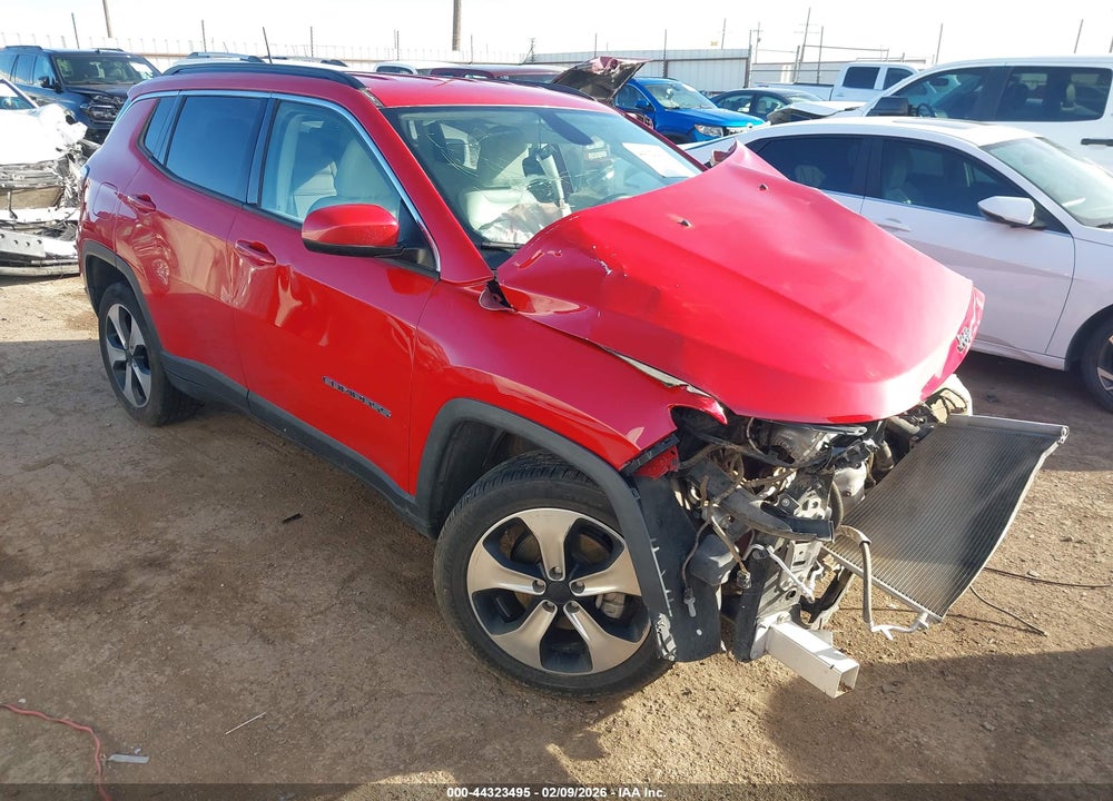 2018 JEEP COMPASS LATITUDE FWD VIN: 3C4NJCBB0JT102714