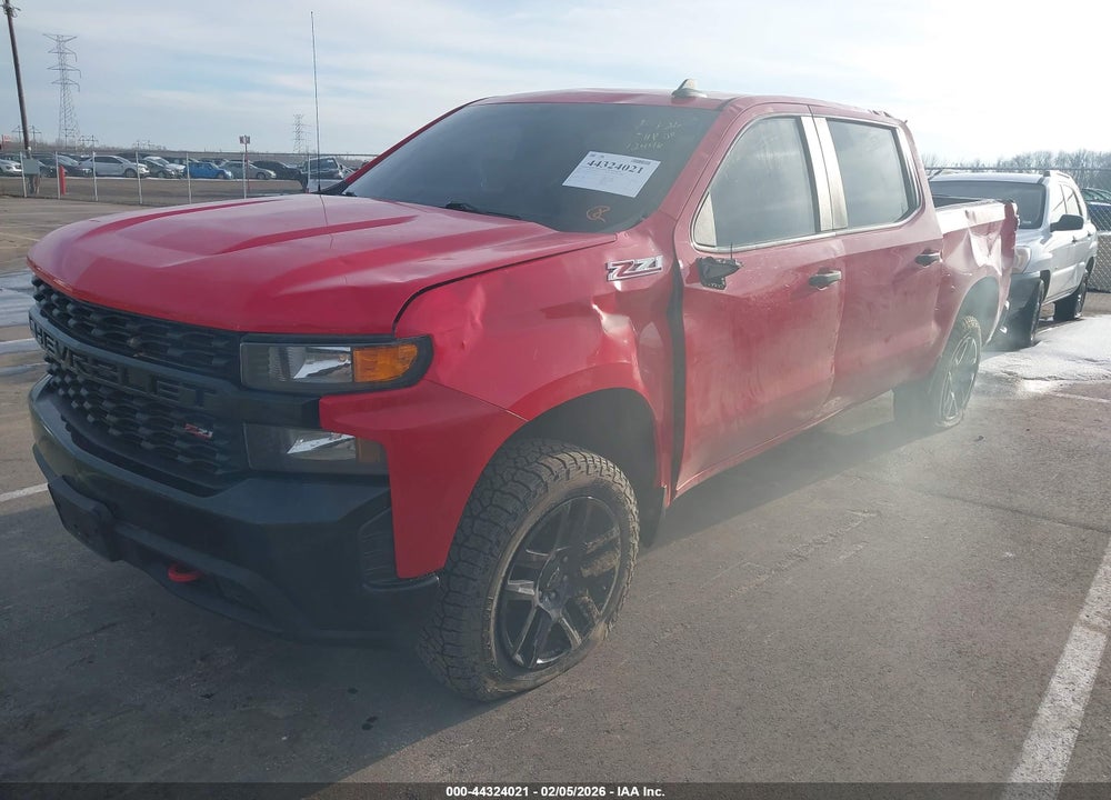 2021 CHEVROLET SILVERADO 1500 4WD  SHORT BED CUSTOM TRAIL BOSS VIN: 1GCPYCEF6MZ364415