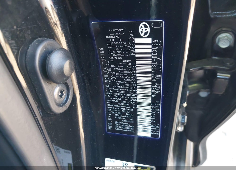 2025 TOYOTA COROLLA LE VIN: 5YFB4MDE7SP239418