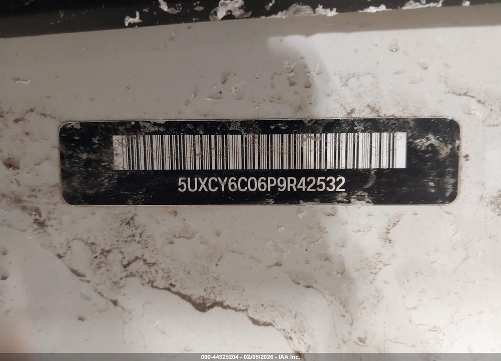 2023 BMW X6 XDRIVE40I VIN: 5UXCY6C06P9R42532