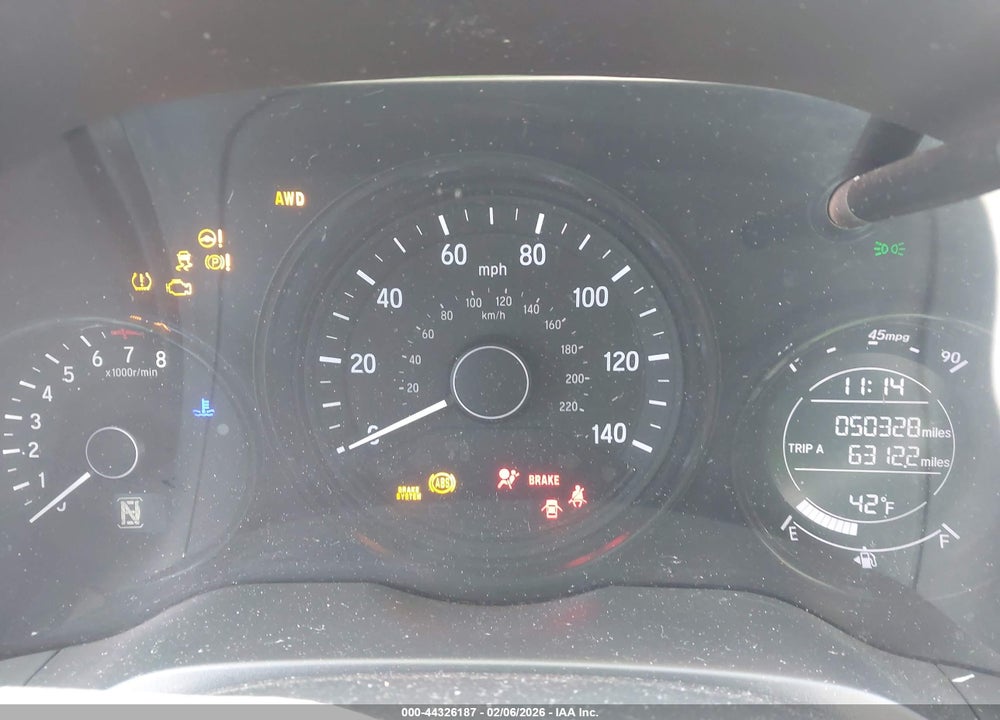 2022 HONDA HR-V AWD SPORT VIN: 3CZRU6H17NM751462