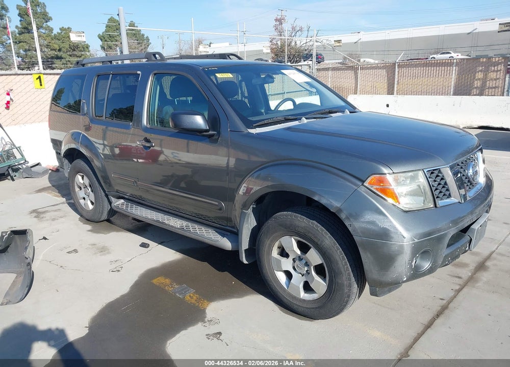 2006 NISSAN PATHFINDER S VIN: 5N1AR18U06C660372