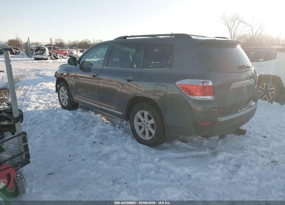 2013 TOYOTA HIGHLANDER SE V6 VIN: 5TDBK3EH0DS199587