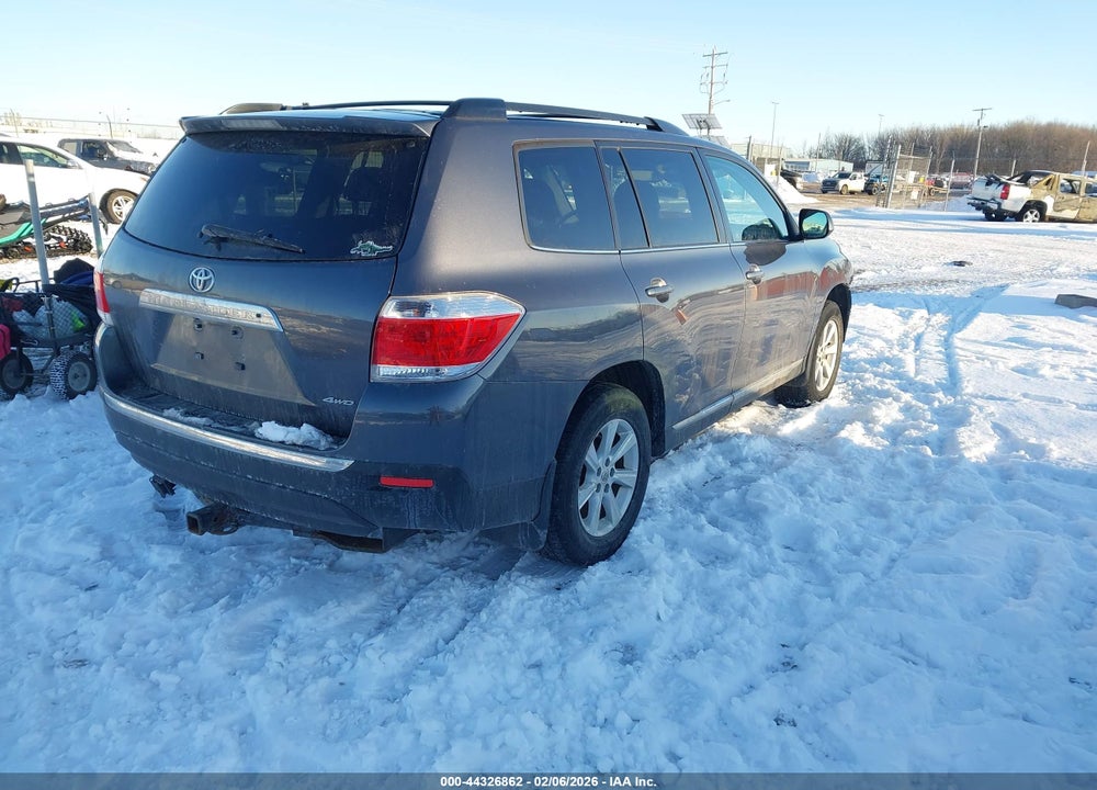 2013 TOYOTA HIGHLANDER SE V6 VIN: 5TDBK3EH0DS199587