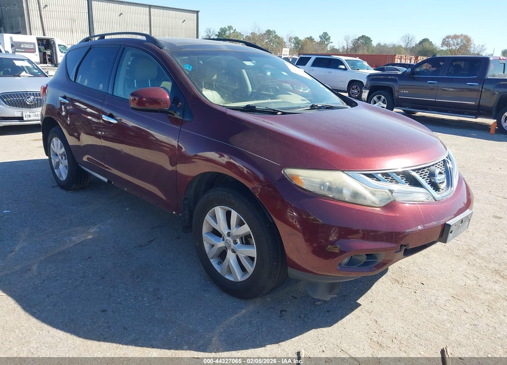 2012 NISSAN MURANO SL VIN: JN8AZ1MU6CW113406
