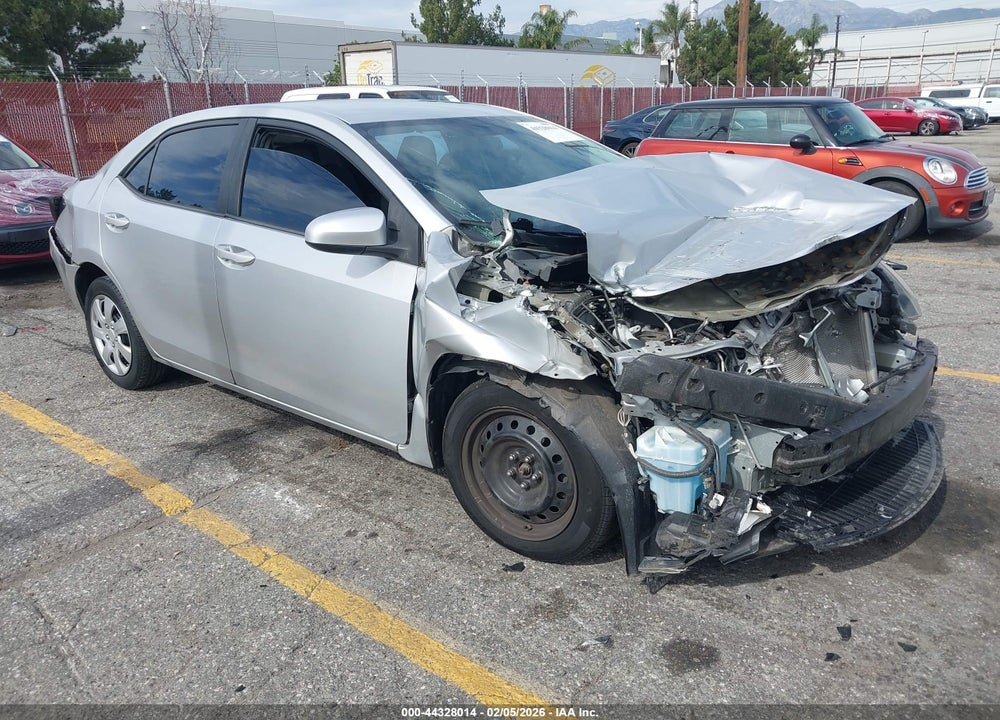 2016 TOYOTA COROLLA LE VIN: 2T1BURHE0GC643949