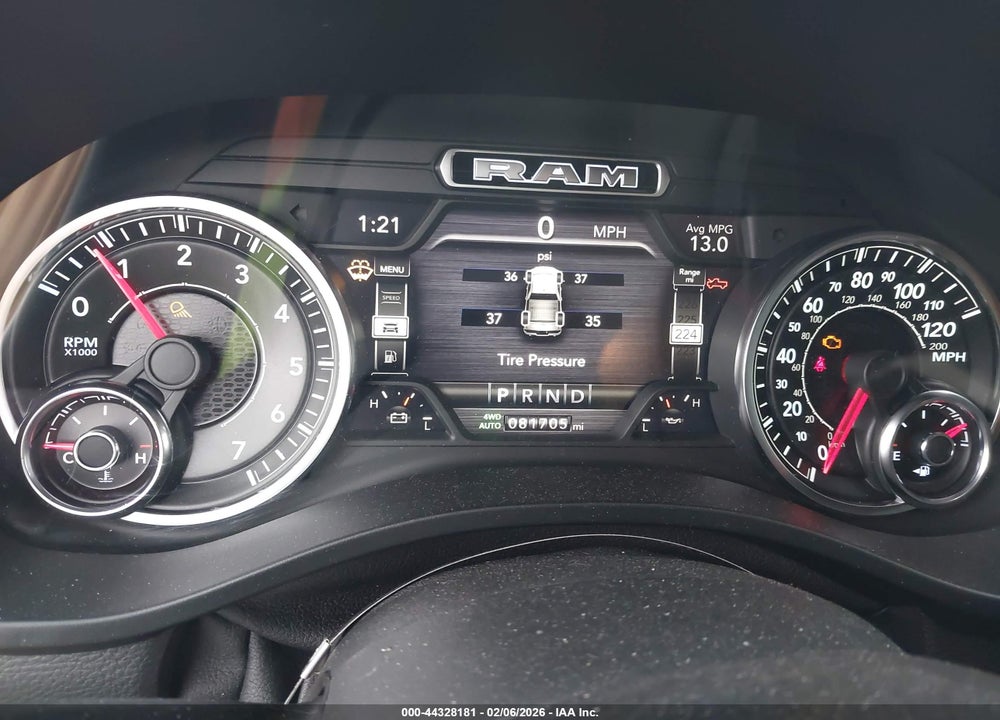 2020 RAM 1500 BIG HORN  4X4 5'7 BOX VIN: 1C6SRFFTXLN286344