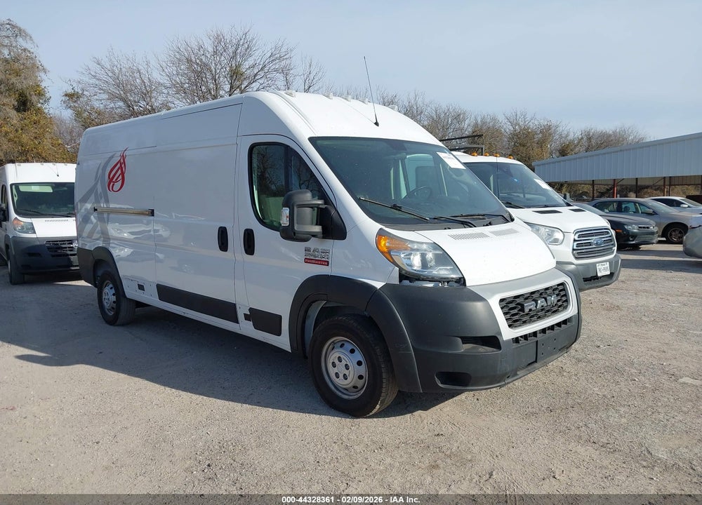2019 RAM PROMASTER 2500 HIGH ROOF 159 WB VIN: 3C6TRVDG6KE507669