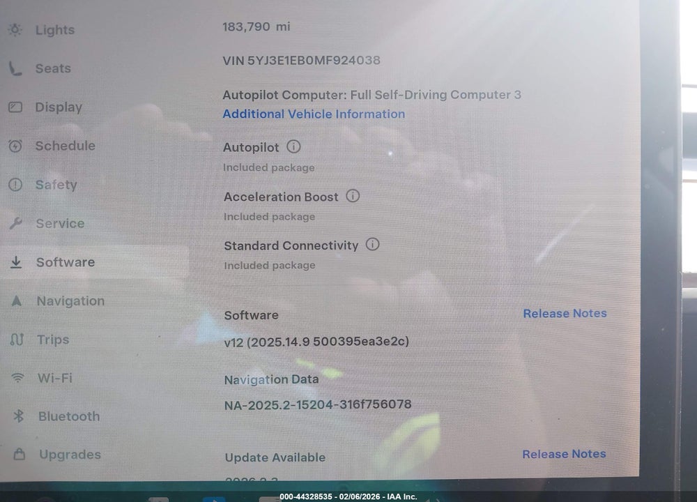2021 TESLA MODEL 3 LONG RANGE DUAL MOTOR ALL-WHEEL DRIVE VIN: 5YJ3E1EB0MF924038