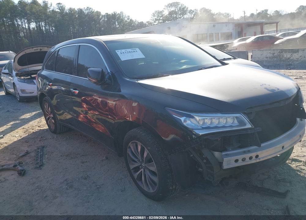 2014 ACURA MDX TECHNOLOGY PACKAGE VIN: 5FRYD3H49EB016043