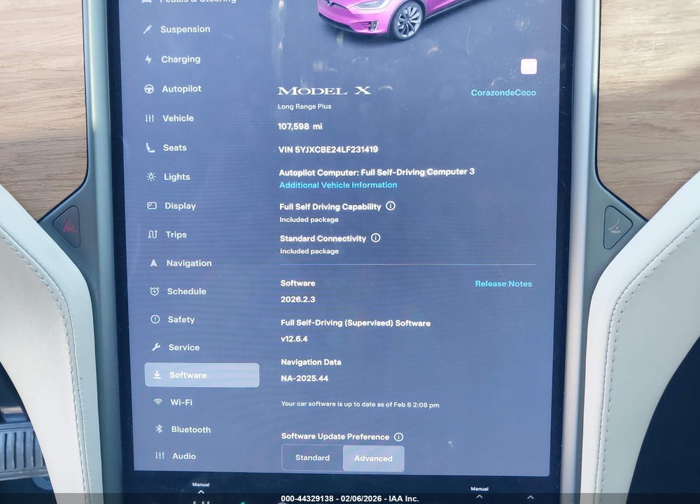2020 TESLA MODEL X LONG RANGE DUAL MOTOR ALL-WHEEL DRIVE/LONG RANGE PLUS DUAL MOTOR ALL-WHEEL DRIVE VIN: 5YJXCBE24LF231419