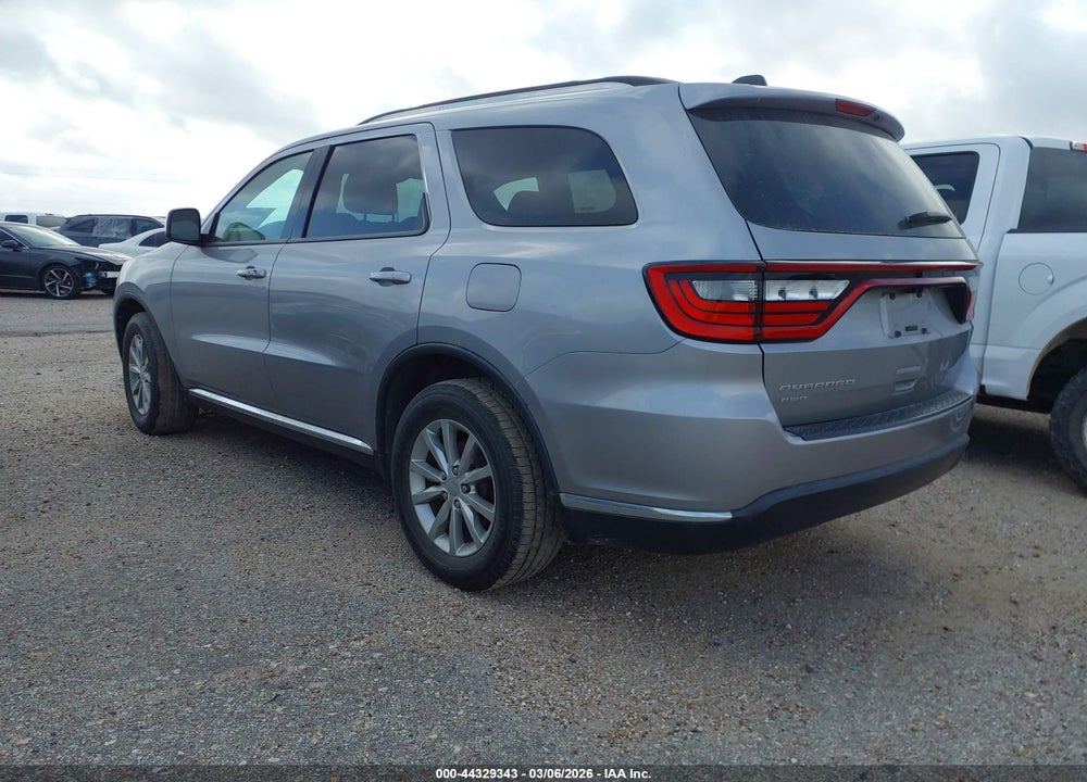 2016 DODGE DURANGO SXT VIN: 1C4RDJAG7GC442022