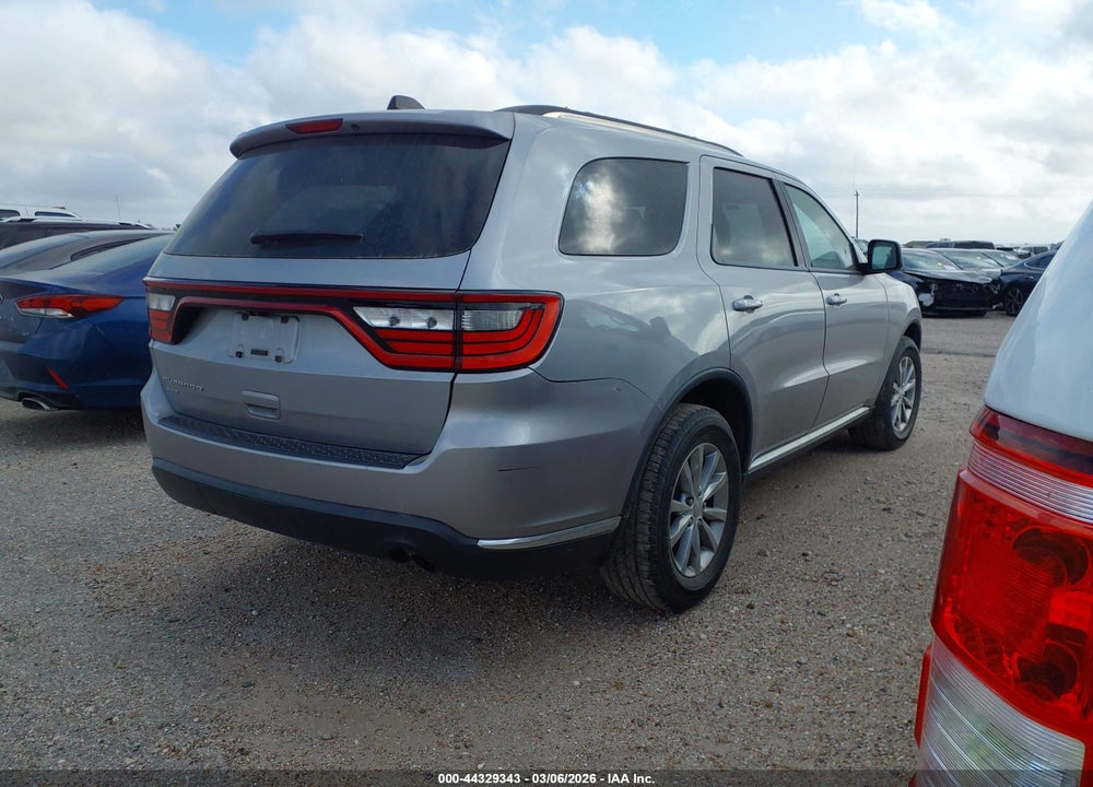 2016 DODGE DURANGO SXT VIN: 1C4RDJAG7GC442022