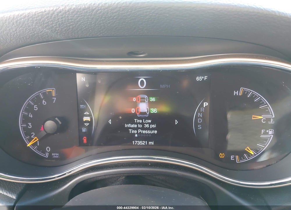 2015 JEEP GRAND CHEROKEE ALTITUDE VIN: 1C4RJFAG2FC675097