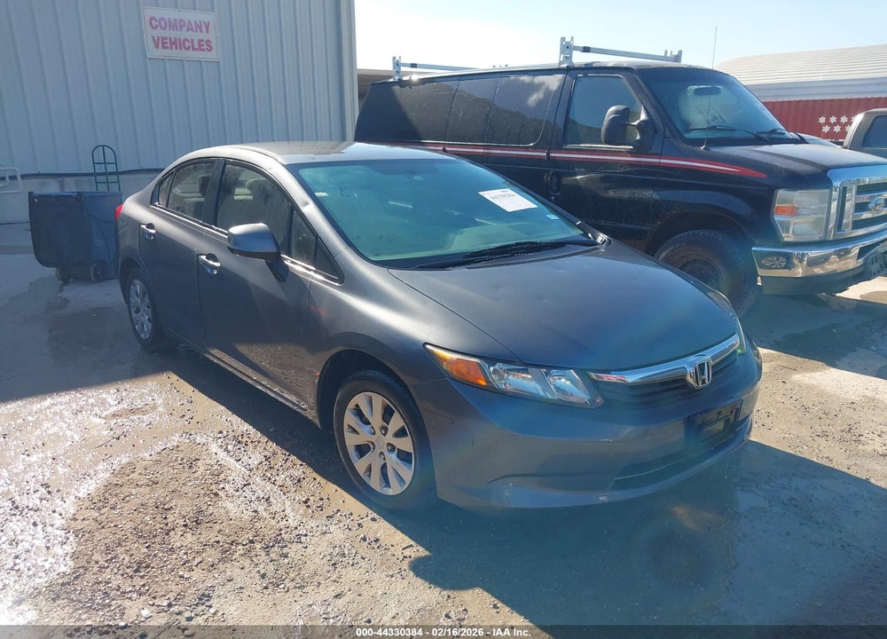 2012 HONDA CIVIC LX VIN: 19XFB2F59CE022139
