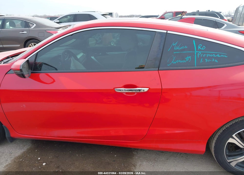 2018 HONDA CIVIC TOURING VIN: 2HGFC3B98JH354877