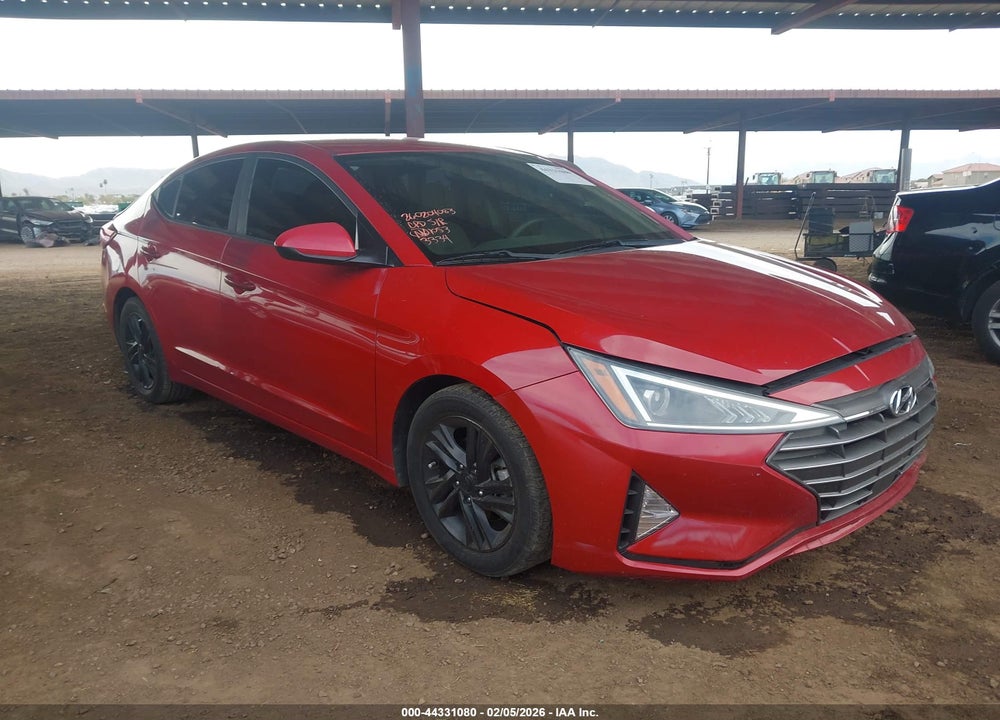2019 HYUNDAI ELANTRA SEL VIN: KMHD84LF6KU783334