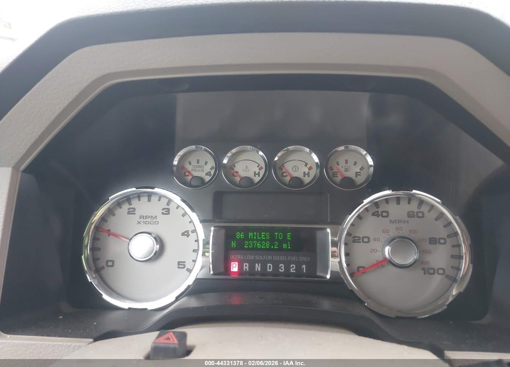 2008 FORD F-250 FX4/LARIAT/XL/XLT VIN: 1FTSX21R78EB00401
