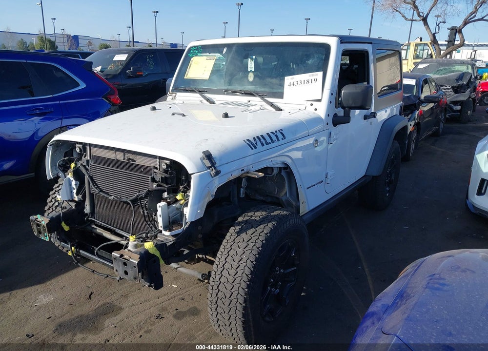 2018 JEEP WRANGLER JK WILLY WHEELER 4X4 VIN: 1C4AJWAG0JL912840