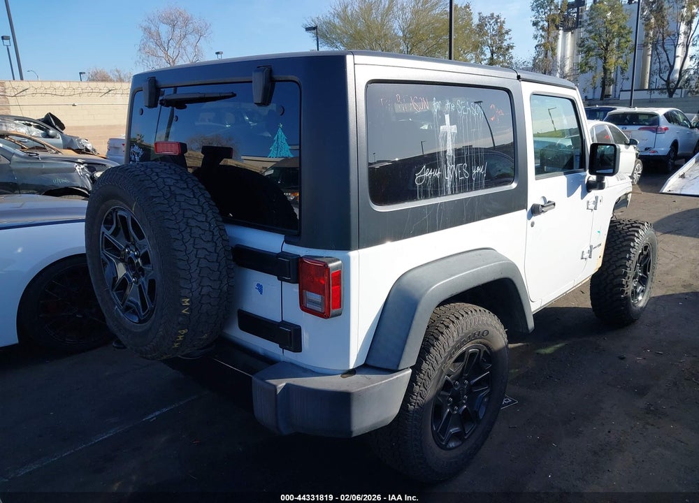 2018 JEEP WRANGLER JK WILLY WHEELER 4X4 VIN: 1C4AJWAG0JL912840