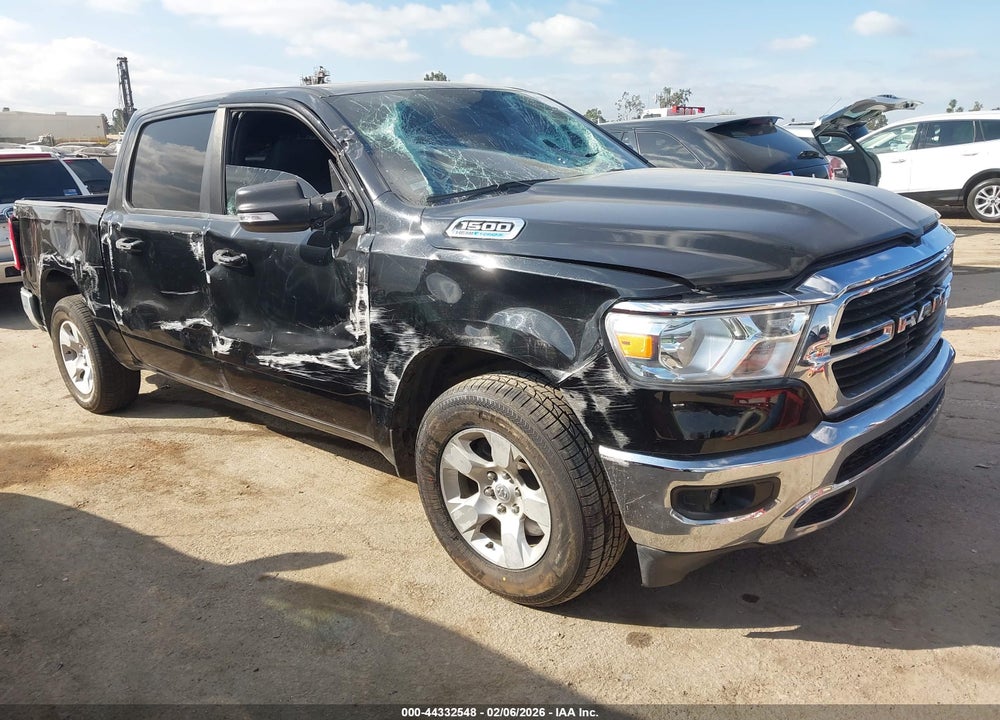 2021 RAM 1500 BIG HORN  4X2 5'7 BOX VIN: 1C6RREFT1MN750020