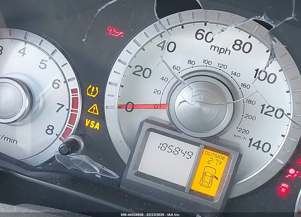 2011 HONDA PILOT EX VIN: 5FNYF3H4XBB037992