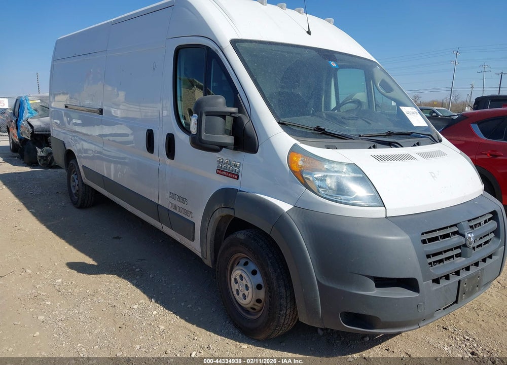 2018 RAM PROMASTER 3500 CARGO VAN HIGH ROOF 159 WB EXT VIN: 3C6URVJG2JE158758