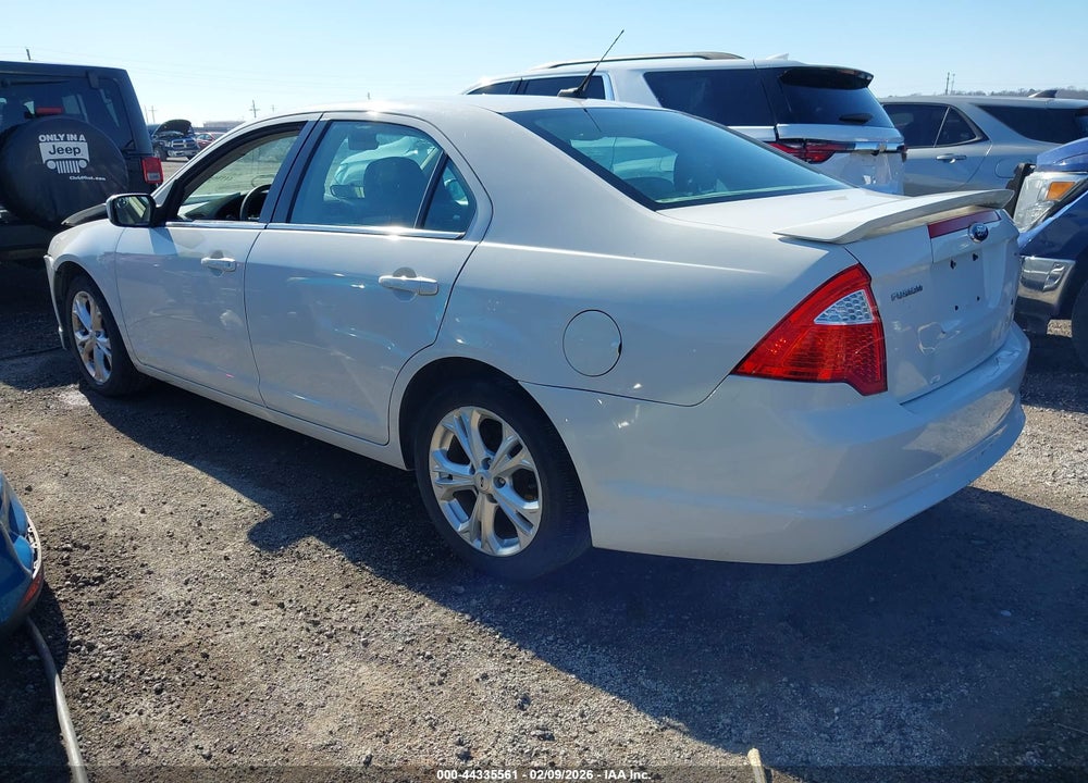 2012 FORD FUSION SE VIN: 3FAHP0HA3CR395801
