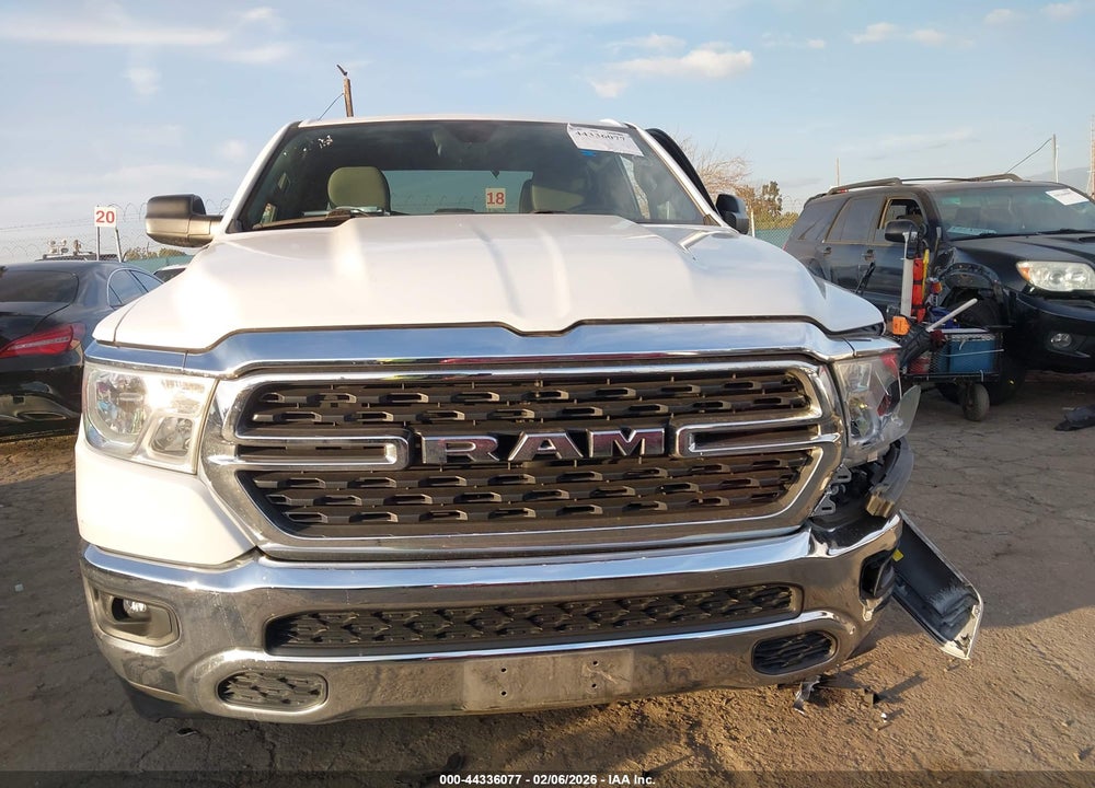 2022 RAM 1500 BIG HORN  4X2 6'4 BOX VIN: 1C6RREBTXNN272882