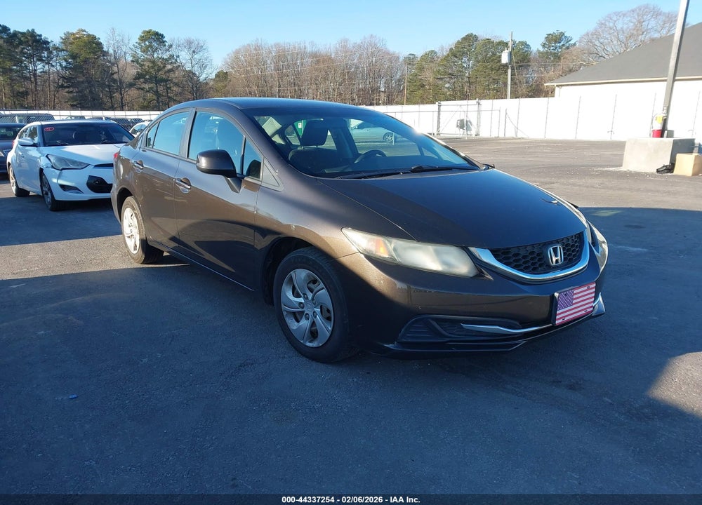 2013 HONDA CIVIC LX VIN: 19XFB2F5XDE214137