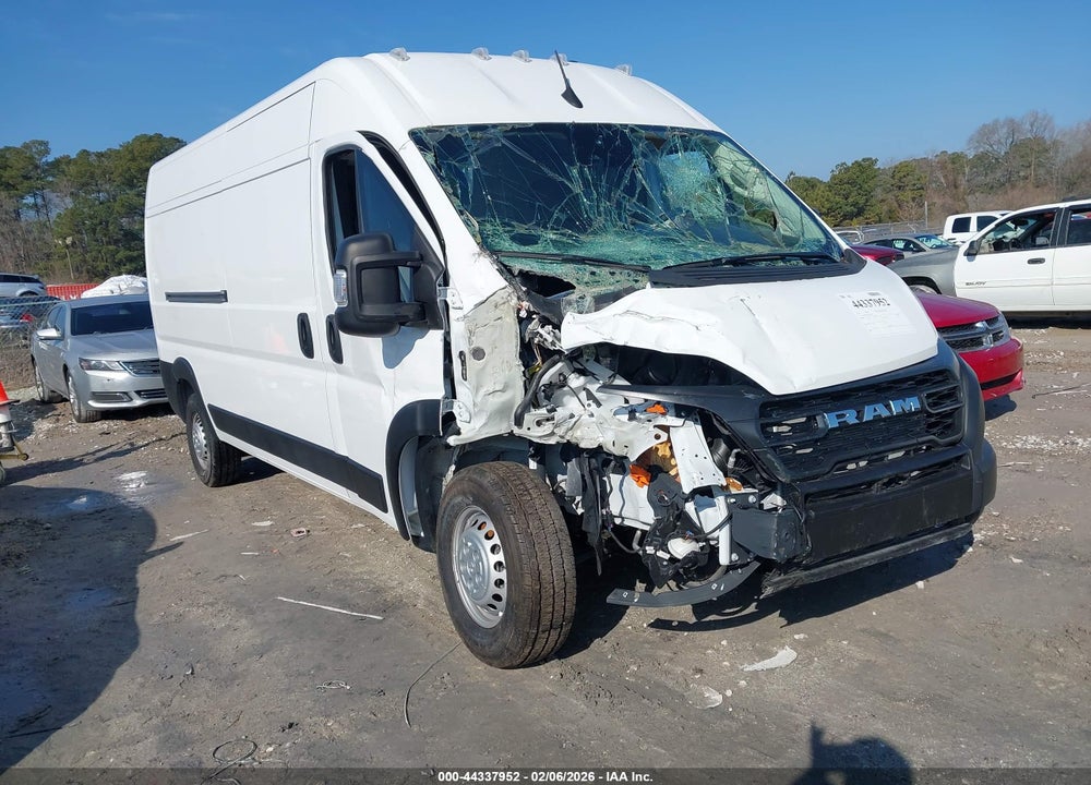 2025 RAM PROMASTER 3500 TRADESMAN HIGH ROOF 159 WB W/PASS SEAT VIN: 3C6MRVHG1SE545843