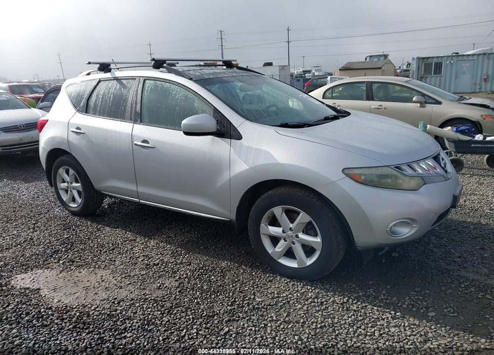 2009 NISSAN MURANO SL VIN: JN8AZ18WX9W142184