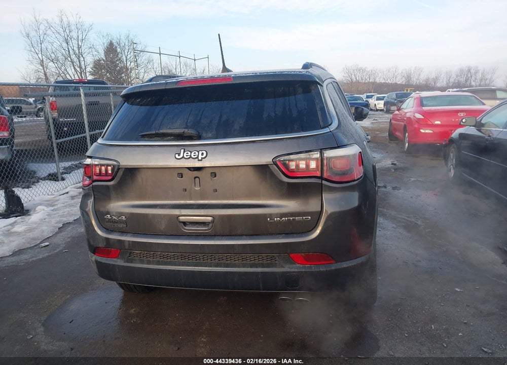 2018 JEEP COMPASS LIMITED 4X4 VIN: 3C4NJDCB2JT434688