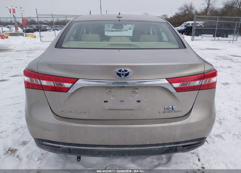 2015 TOYOTA AVALON HYBRID LIMITED VIN: 4T1BD1EB8FU041793
