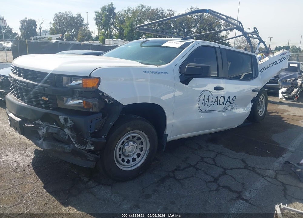 2021 CHEVROLET SILVERADO 1500 4WD  SHORT BED WT VIN: 3GCPYAEK8MG351490
