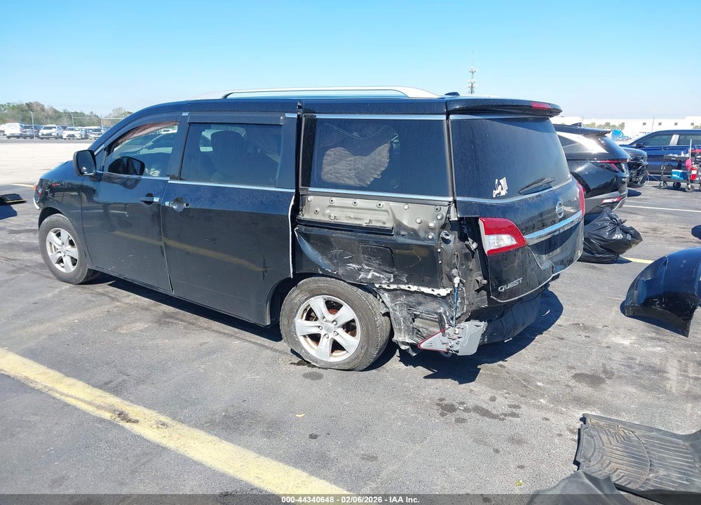 2017 NISSAN QUEST SV VIN: JN8AE2KP0H9166347