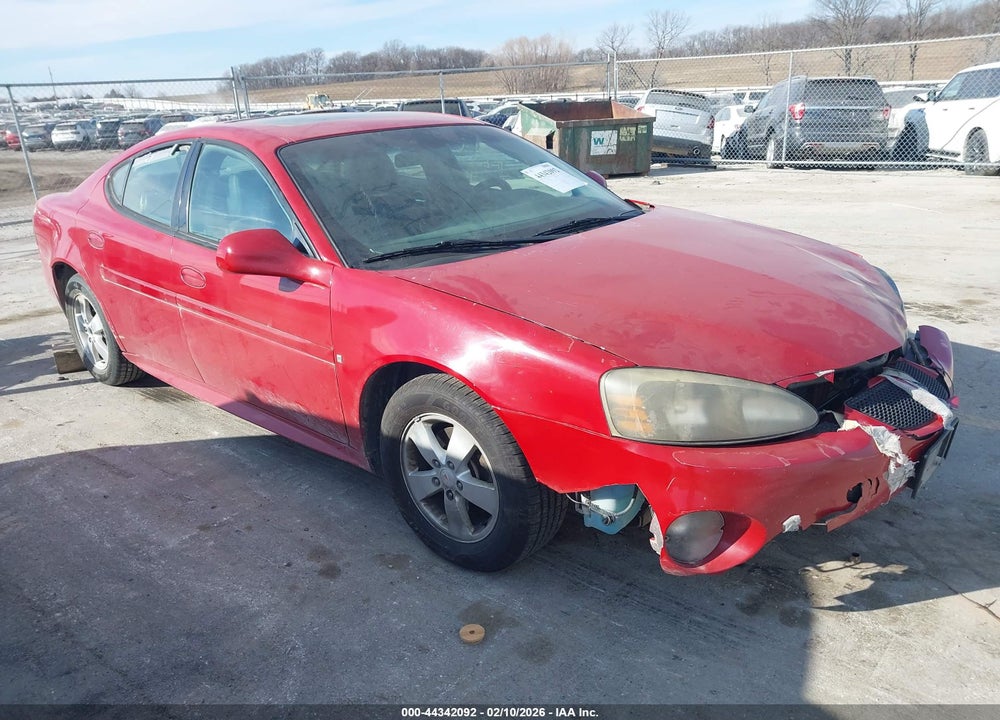 2008 PONTIAC GRAND PRIX VIN: 2G2WP552581121916