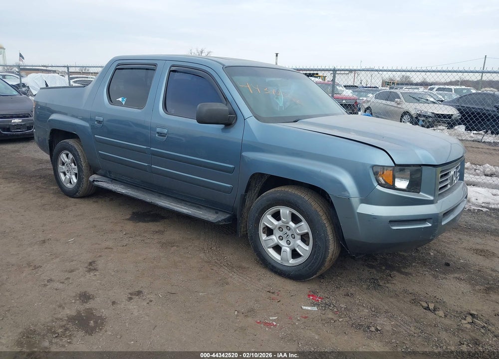 2007 HONDA RIDGELINE RTL VIN: 2HJYK16517H500885