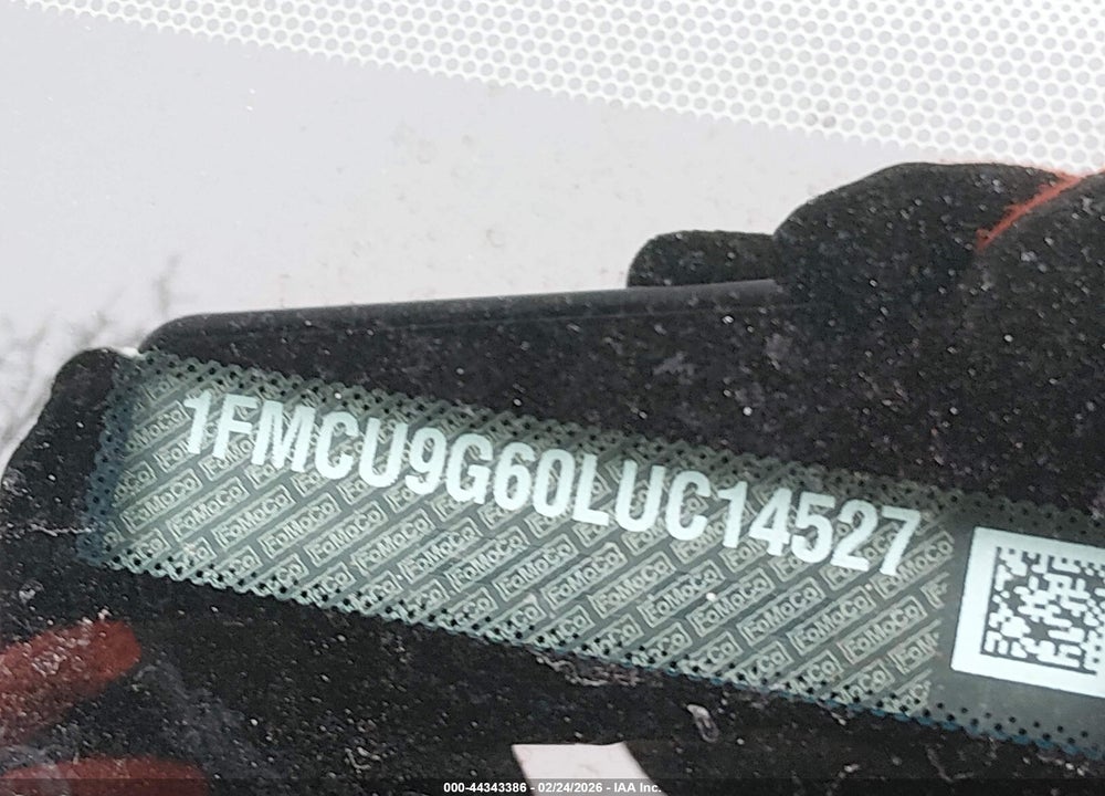 2020 FORD ESCAPE SE VIN: 1FMCU9G60LUC14527