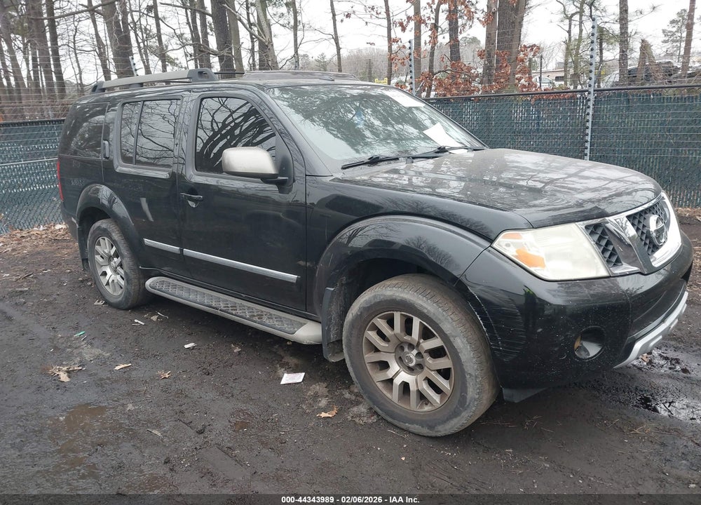 2011 NISSAN PATHFINDER LE VIN: 5N1AR1NB7BC608136