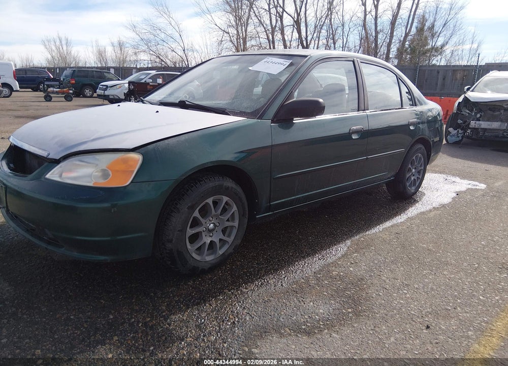 2001 HONDA CIVIC LX VIN: 1HGES15551L074395