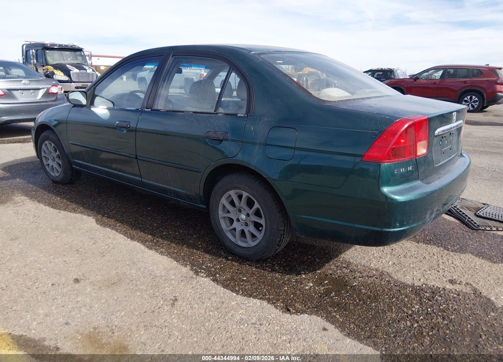 2001 HONDA CIVIC LX VIN: 1HGES15551L074395