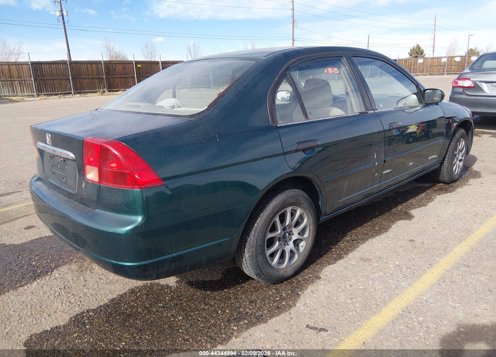 2001 HONDA CIVIC LX VIN: 1HGES15551L074395