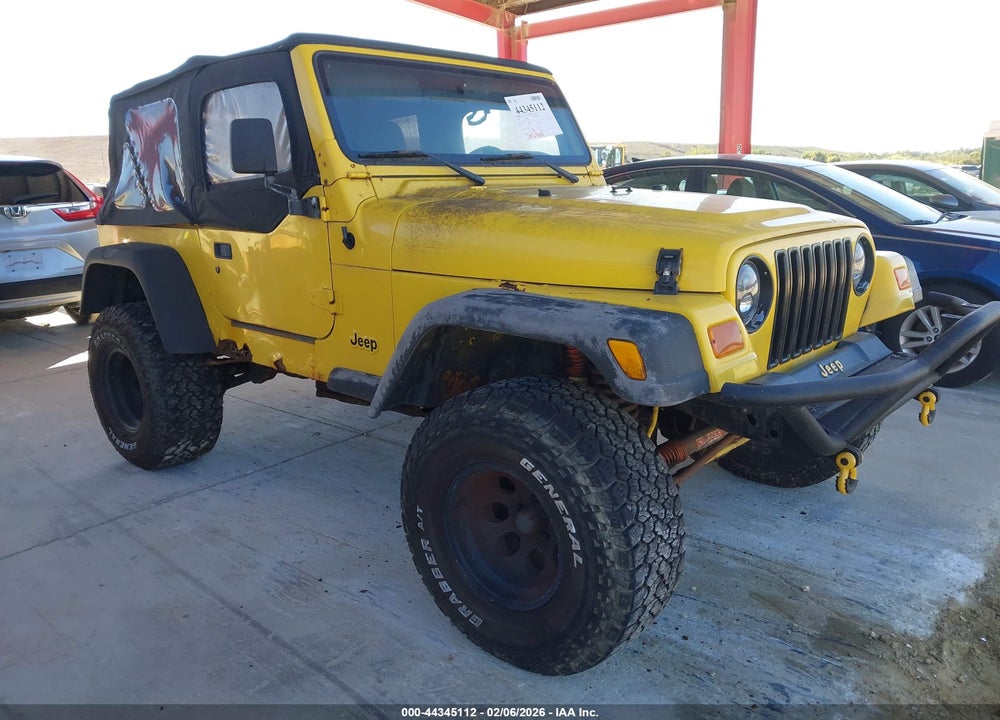 2002 JEEP WRANGLER X VIN: 1J4FA39S32P725058