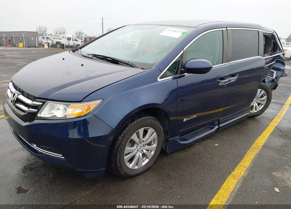 2016 HONDA ODYSSEY EX VIN: 5FNRL5H4XGB122332