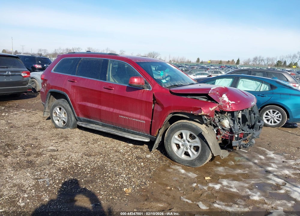 2014 JEEP GRAND CHEROKEE LAREDO VIN: 1C4RJFAG0EC212907