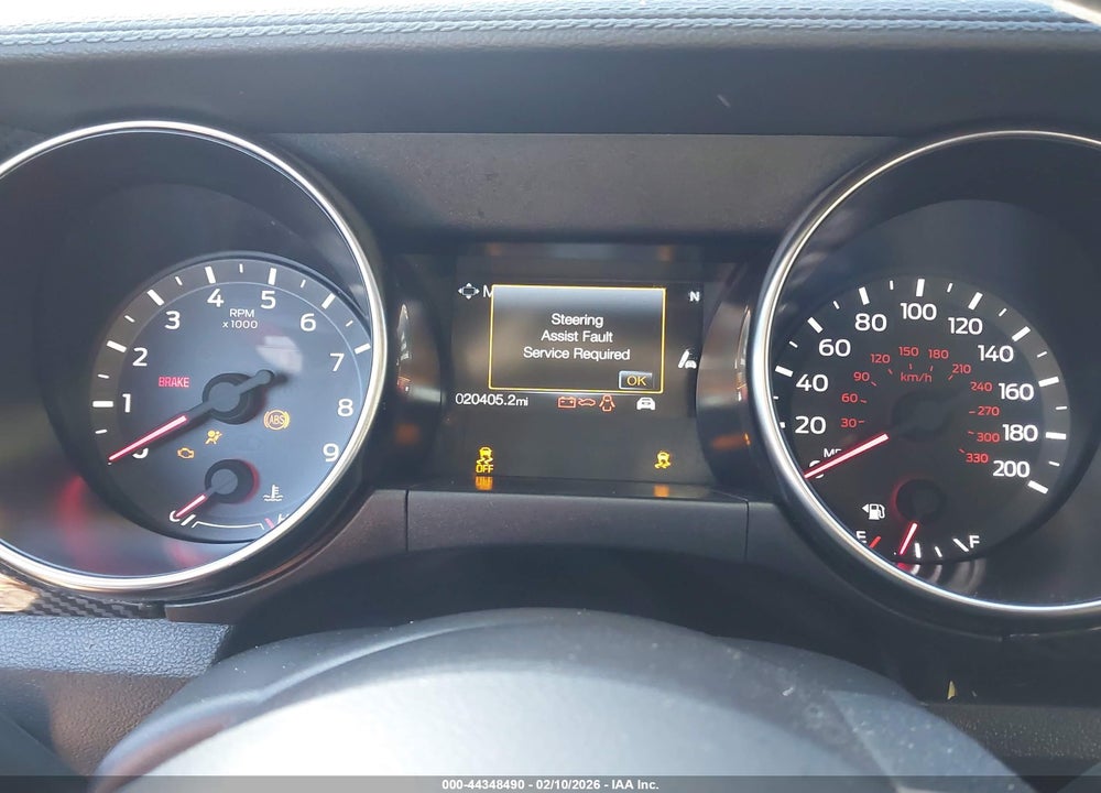 2019 FORD MUSTANG SHELBY GT350 FASTBACK VIN: 1FA6P8JZ8K5550009