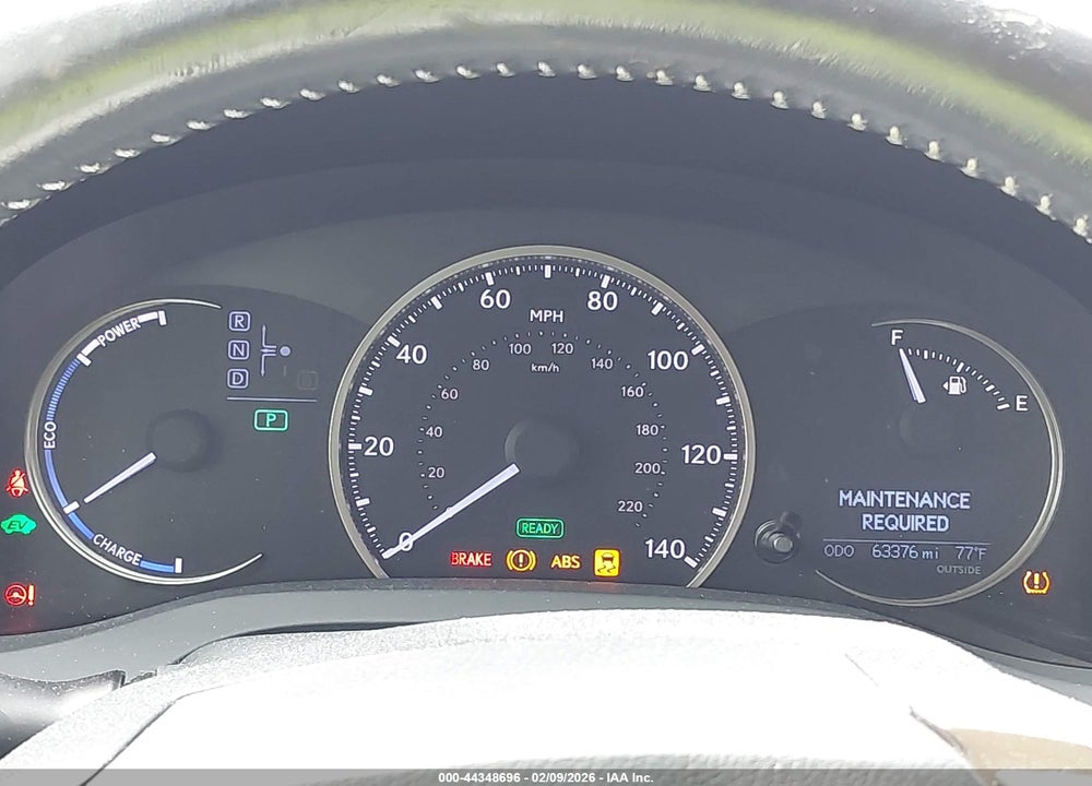 2016 LEXUS CT 200H VIN: JTHKD5BH3G2262878