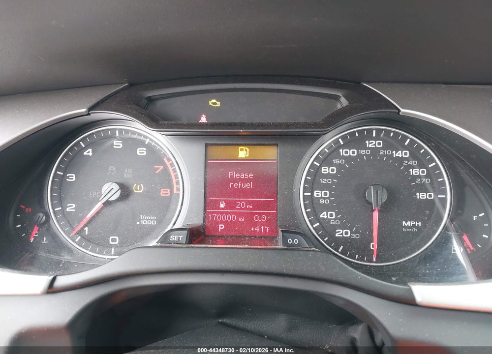 2010 AUDI A4 2.0T PREMIUM VIN: WAUFFAFL8AN041798